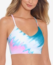 MSRP $25 Salt + Cove Juniors Horizon Dye Printed Corset-Back Bikini Top Size XL - £6.73 GBP