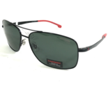 Carrera Sonnenbrille 8040/S 003qt Poliert Glänzend Schwarz Rot Quadrat F... - £48.00 GBP