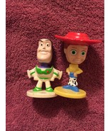 Disney Pixar Toy Story Buzz &amp; Jessie Bobble Head Kellogg Cereal Toy Cake... - £5.32 GBP