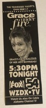 Grace Under Fire Tv Series Print Ad Vintage Fox 54 WZDX Brett Butler TPA1 - £4.66 GBP
