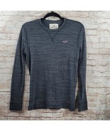 Y2K Early 2000s Size XS Dark Grey Thin Long Hollister Sweater w/ Small R... - £9.21 GBP