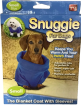 SNUGGIE Super Soft Fleece Blanket Coat For Dogs, Small - $21.93 CAD