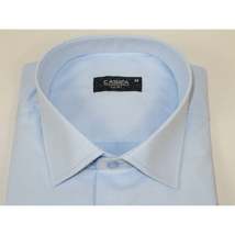 Men's Shirt CASILA Turkey Cotton Blend Long Sleeves 501990-12 Blue Pin Dots image 5
