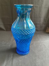 Empoli Vetro Artistico 10 &quot; Blu Vaso Tappo Genie Bottiglia Italia - £94.87 GBP