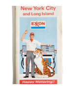 1974 Exxon New York City Long Island Folding Vntge Road Map Gas &amp; Oil Ti... - $54.69 CAD