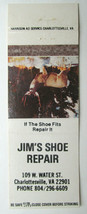 Jim&#39;s Shoe Repair - Charlottesville, Virginia 20 Strike Matchbook Cover VA Deer - £1.17 GBP
