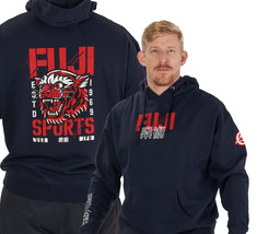 Fuji Tiger Jiu-Jitsu Longsleeve Pull Over Hooded Hoodie Sweatshirt Midnight Navy - £47.92 GBP