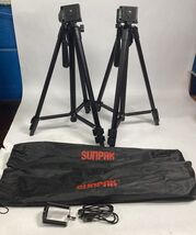2 Sunpak 5400 DLX Digital Camera Adjustable Tripod With Built In Levels - $16.83