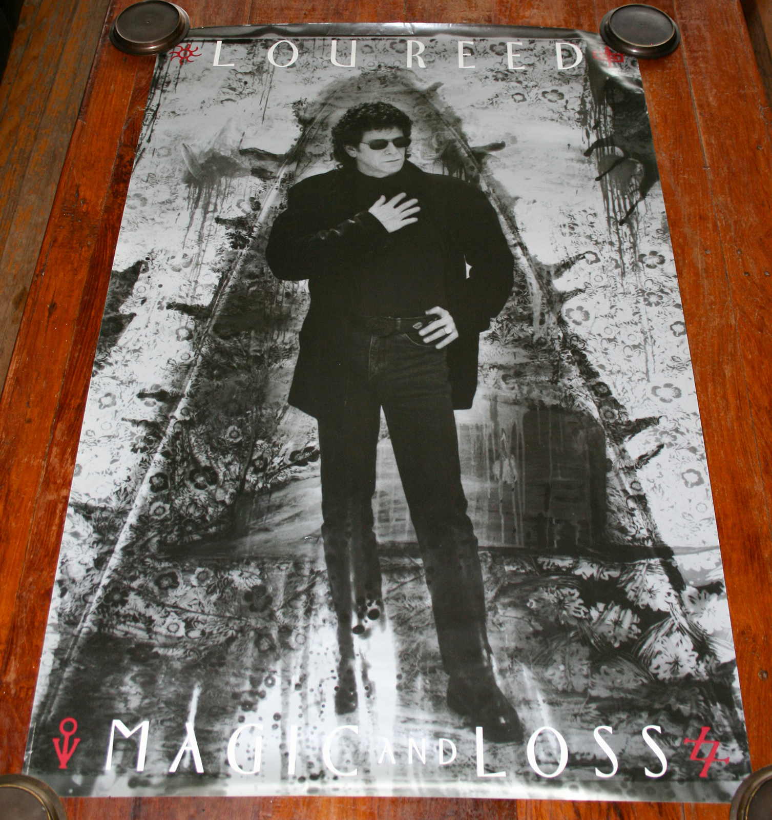 Primary image for LOU REED Magic and Loss ORIG 1992 Sire PROMO POSTER Velvet Underground