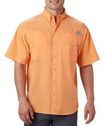 COLUMBIA MENS PFG TAMIAMI II  BUTTON UP SHORT SLEEVE FISHING SHIRT SMALL... - $641.86 MXN