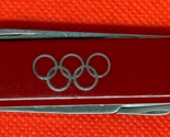 Red Retired Rostfrei 74mm Victorinox Ambassador Olympic Rings Swiss Army... - $96.99