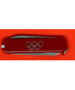 Red Retired Rostfrei 74mm Victorinox Ambassador Olympic Rings Swiss Army... - £76.32 GBP