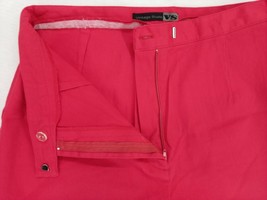 Vintage Studio Size 1 Women&#39;s Red Capri Stretch Crop Mom Pants High-Rise... - £8.89 GBP