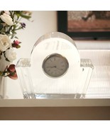 Vintage Signed Val St Lambert Westminster Desk Clock. 4.5”x4” - $439.52 MXN
