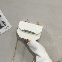 Textured Shiny PU Leather Little Devil Design Chain Handbag Fashion Ladies Shoul - £25.08 GBP