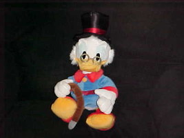 18&quot; Disney&#39;s Scrooge McDuck Plush Doll Duck Tales From The Disney Store ... - £77.97 GBP