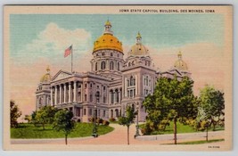 Iowa State Capitol Building Des Moines Postcard D29 - £4.65 GBP