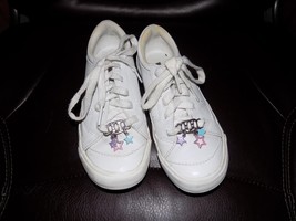 Keds White Soft White  Heart Charms Laceup Comfy Sneaker  Shoes Size 1 G... - $24.00