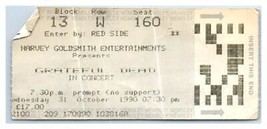 Grateful Dead Concert Ticket Stub Halloween Octobre 31 1990 London Angle... - £52.31 GBP