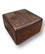 Handcrafted Wooden Jewelery Box Women Jewel Organizer Hand Carved India ... - £14.91 GBP