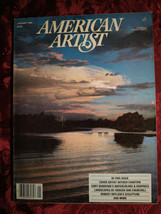 American Artist January 1986 Arthur Chartow Gary Bukovnik Scott Terry - £6.23 GBP