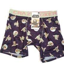 Star Wars Mens Size L THE MANDALORIAN Boxer Briefs Crazy Boxer The Child... - £10.42 GBP