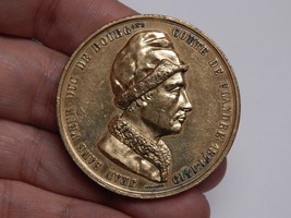 John Ii The Fearless French Duke Burgundy Valois Jouvenel Medallion Token Medal - £72.79 GBP