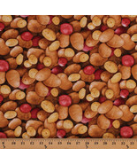 Potatoes Red Potato Vegetables Food Country Cotton Fabric Print Bty D582.49 - £25.17 GBP