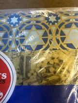 2 Jewish Gift Wrap Paper Hanukkah Chanukah Menorah 50 Sq Ft - £20.02 GBP