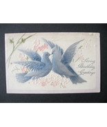 1910 Embossed Loving Birthday Greetings Postcard, Antique Embossed Postcard - £7.81 GBP