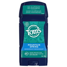 Tom&#39;s of Maine Natural Deodorant For Men, Mountain Spring, 2.8 Oz.(D0102HR24SJ.) - £28.18 GBP