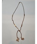 Vintage Gold Tone Necklace/Chain, Elephant Pendant and Pattern, Rope Cla... - €8,51 EUR