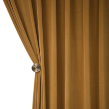 Anyhouz 500cm Mustard High Quality Modern Wool Velvet Blackout Curtains for Livi - £297.33 GBP