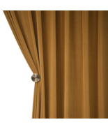Anyhouz 500cm Mustard High Quality Modern Wool Velvet Blackout Curtains - $7,201.70 MXN