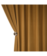 Anyhouz 500cm Mustard High Quality Modern Wool Velvet Blackout Curtains ... - £296.73 GBP