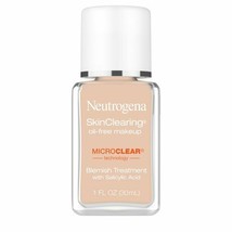 Neutrogena SkinClearing Foundation for Acne, Soft Beige, 1 fl. oz.. - £23.72 GBP