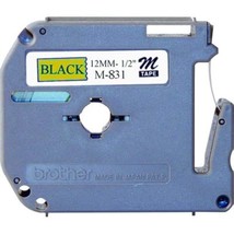 brother int l (supplies) m831 m-831 1/2in x 26ft black/ gold nonlaminate... - £19.58 GBP