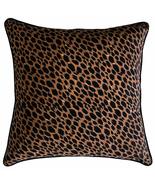 PILLOW DÉCOR Cheetah Print Cotton Large Throw Pillow (Piping) - $24.95