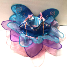 Build A Bear Butterfly Princess Fairy Dress with Wings. Pink, Purple, Blue - £11.63 GBP