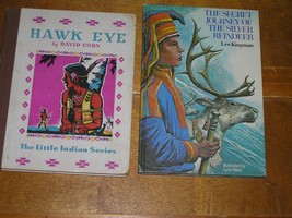 Vintage Lot Hawk Eye Little Indian Series &amp; Secret Journey Of Silver Reindeer - £17.95 GBP