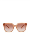 Chloe women&#39;s gradient rectangle sunglasses in Nude/Orange - size One Size - £191.66 GBP