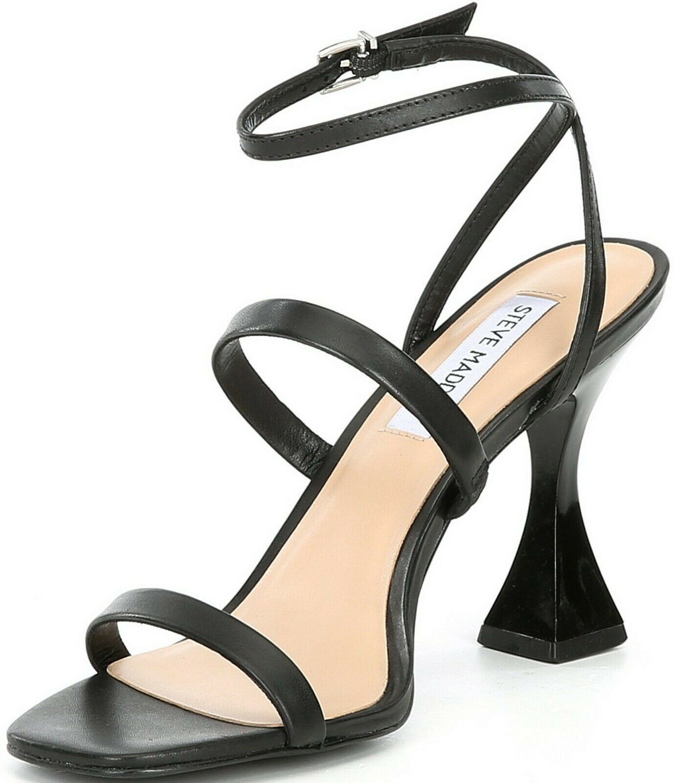 Steve Madden Scorpius Strappy Leather Dress Sandals, Multip Sizes Black SCORPIUS Item image 11
