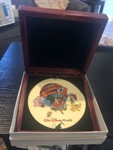 Walt Disney World 2000 Cast Holiday Celebration  5 Pin Set in Wooden Dis... - £12.60 GBP