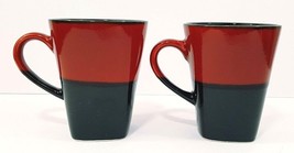 222 Fifth Comino Coffee Cups Set of 2 Genuine Stoneware 4 1/2&quot; x 3 1/2&quot; - £15.93 GBP