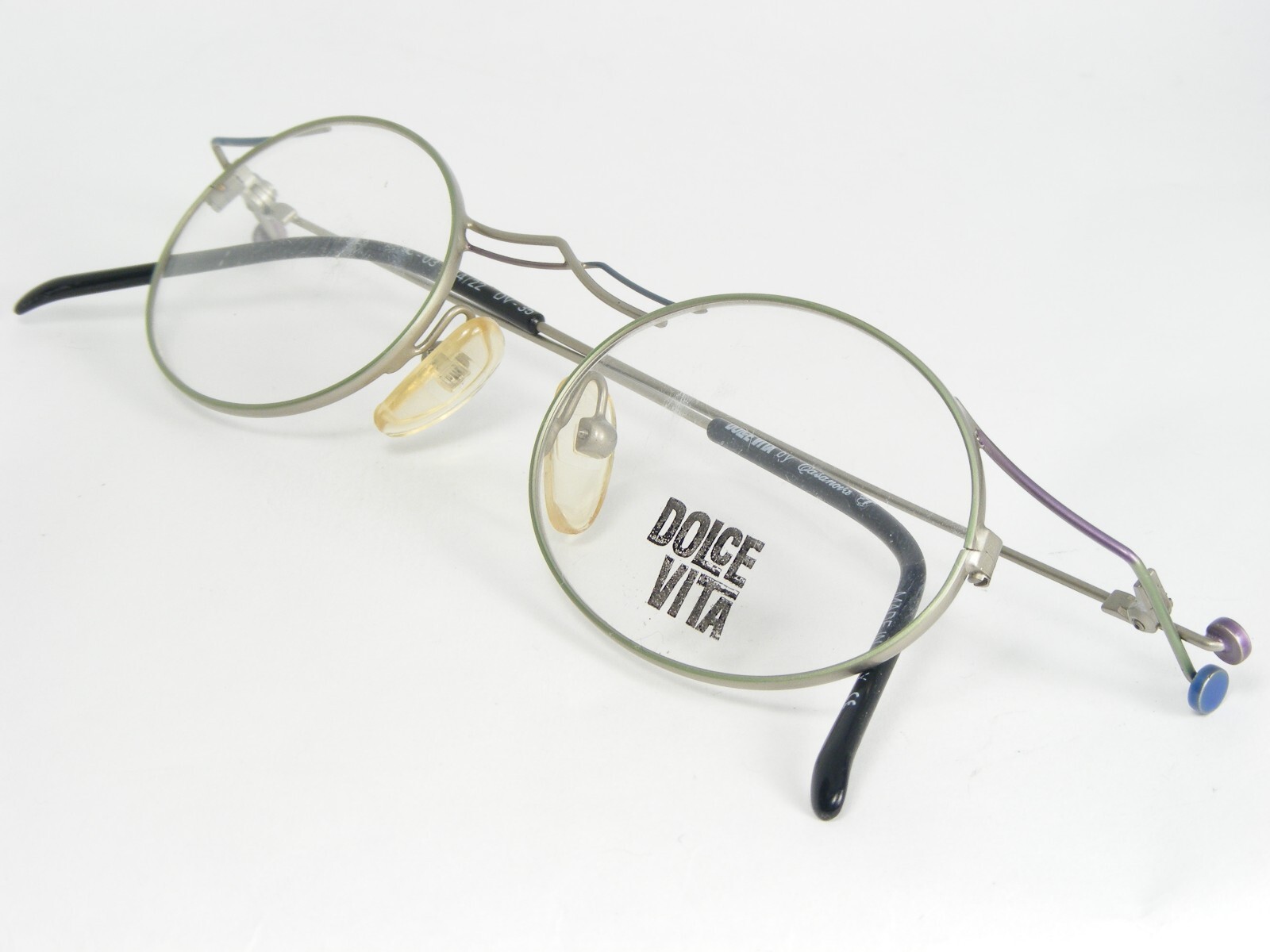 Vintage Dolce Vita Par Casanova DV-35 C-03 Multicolore Lunettes Cadre 44-22-150 Item image 4