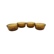 Anchor Hocking Fire King #434 Amber 6 oz Glass Custard Cups Ramekins Set... - $20.53