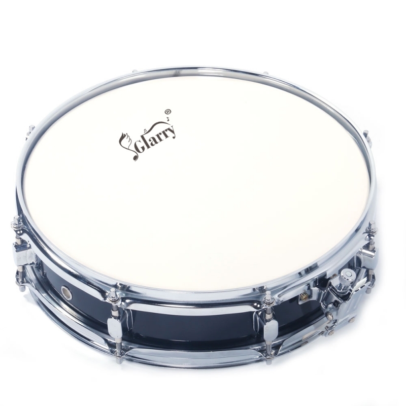 Glarry 13x3.5 Inch Professional Snare Drum Drumsticks Drum Key Strap