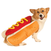 Funny Halloween Costumes For Dogs Puppy Pet Clothing Hot Dog Design Dog Clothes - £12.82 GBP+
