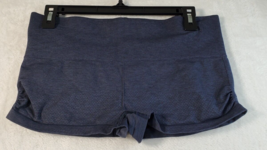 Lululemon Shorts Womens Size 30 Blue Knit Spandex Logo Pull On Elastic W... - $17.18