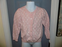 Tommy Hilfiger Pink Polka-Dot Sweater Cardigan Size 3T Girl&#39;s EUC - £13.84 GBP
